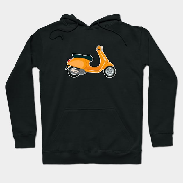 Vespa matic Hoodie by Stenau Artwerk